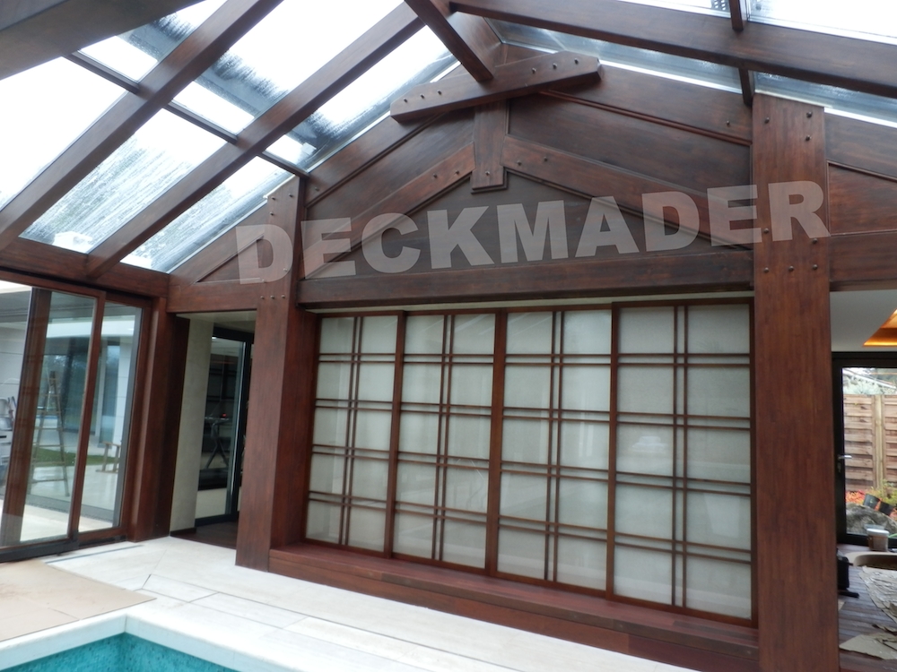Construcción de barandillas de madera para exterior Madrid - DeckMader