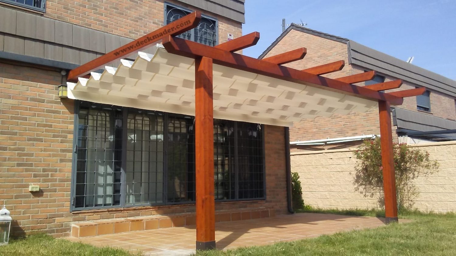 Pérgolas de madera adosadas Madrid Pérgolas adosadas de madera