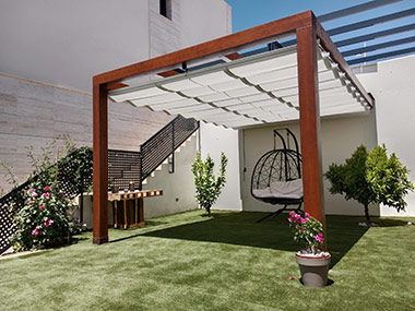 Pérgola de madera